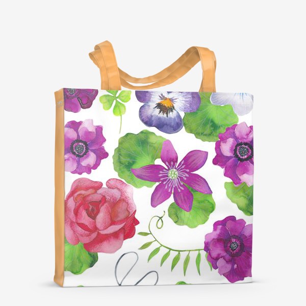 Сумка-шоппер «Садовые цветы»