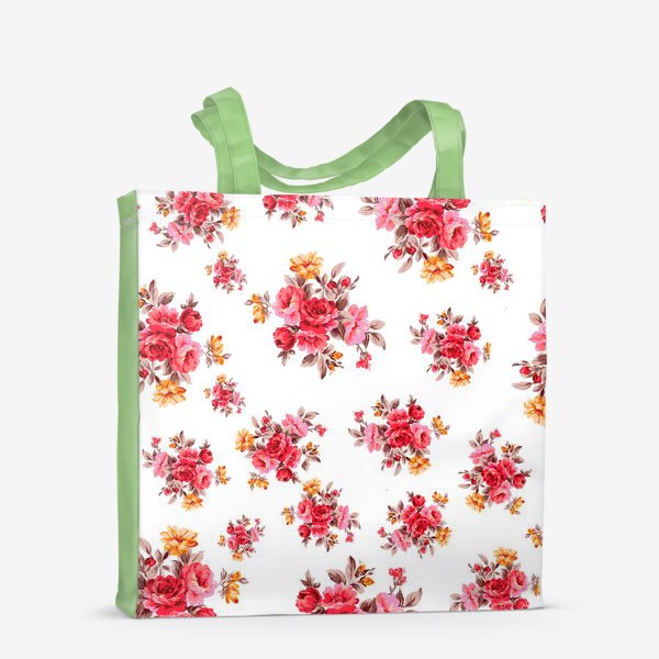 Сумка-шоппер «паттерн цветы»