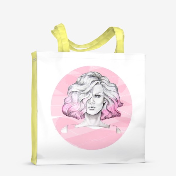 Сумка-шоппер «Розовые волосы»
