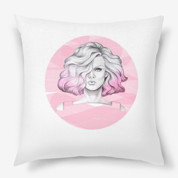 Подушка «Розовые волосы»