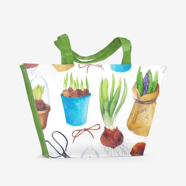 Пляжная сумка «Садовые работы»