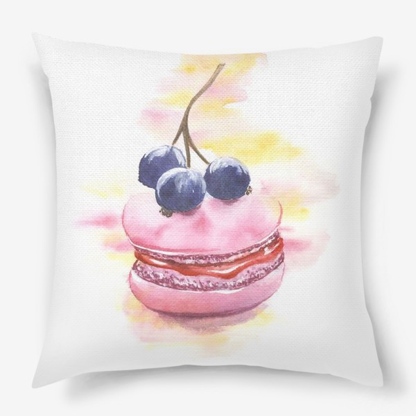 Подушка «Макарон с ягодками»