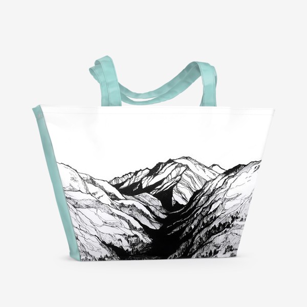 Пляжная сумка «Лучше гор могут быть только горы»