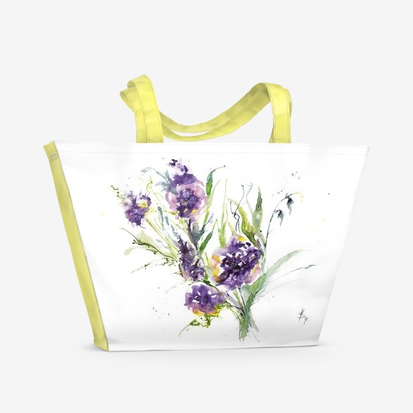 Пляжная сумка «Фиолетовый букет»