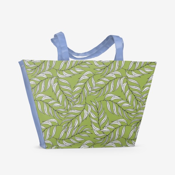 Пляжная сумка «листья паттерн»