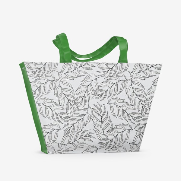 Пляжная сумка «листья паттерн»
