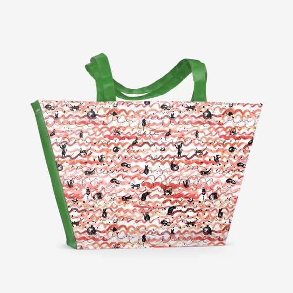 Пляжная сумка «Веселые котики»