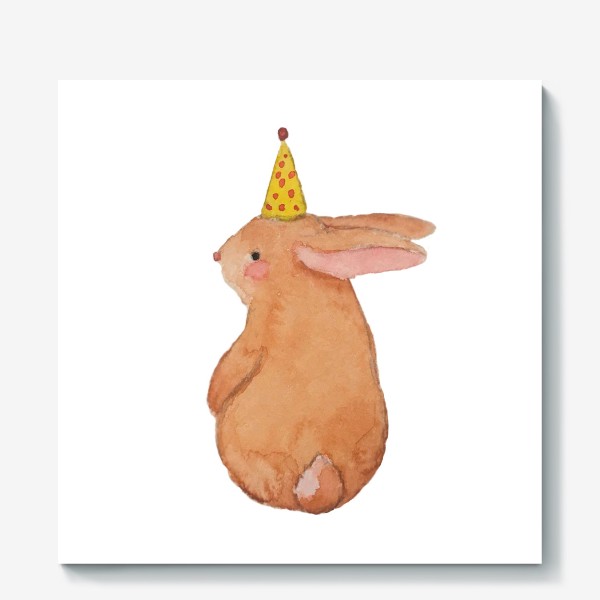 Холст «праздничный кролик»