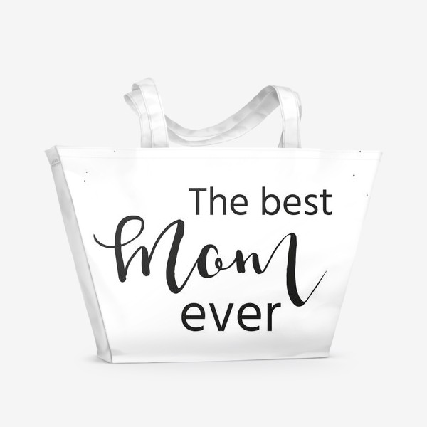 Пляжная сумка «Лучшая мама на свете. Леттеринг»