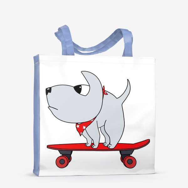 Сумка-шоппер «Пёс на скейте»