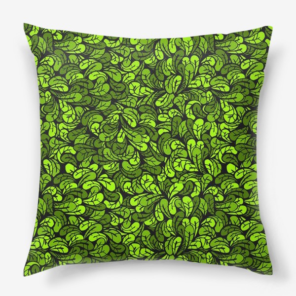 Подушка «Зеленая листва»