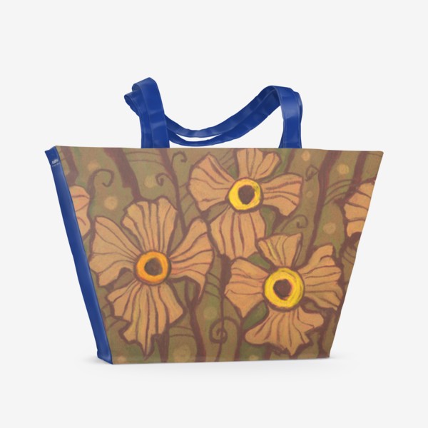 Пляжная сумка «Желтоглазые цветы»