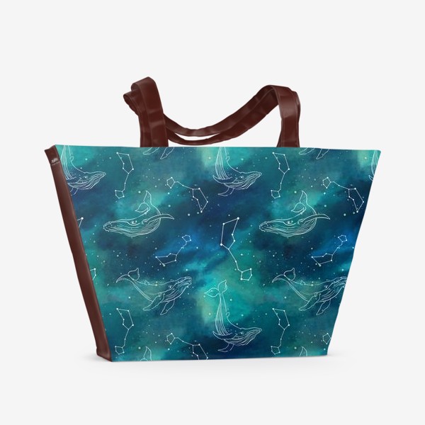 Пляжная сумка «whale universe»