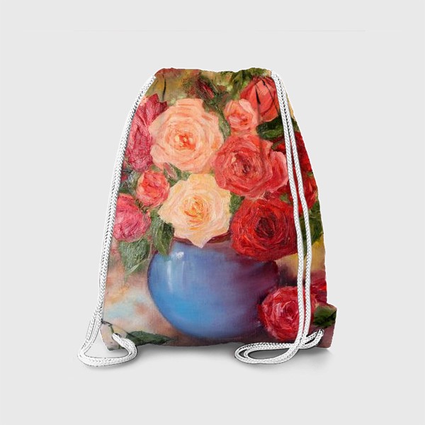 Рюкзак «Розы в синей вазе»