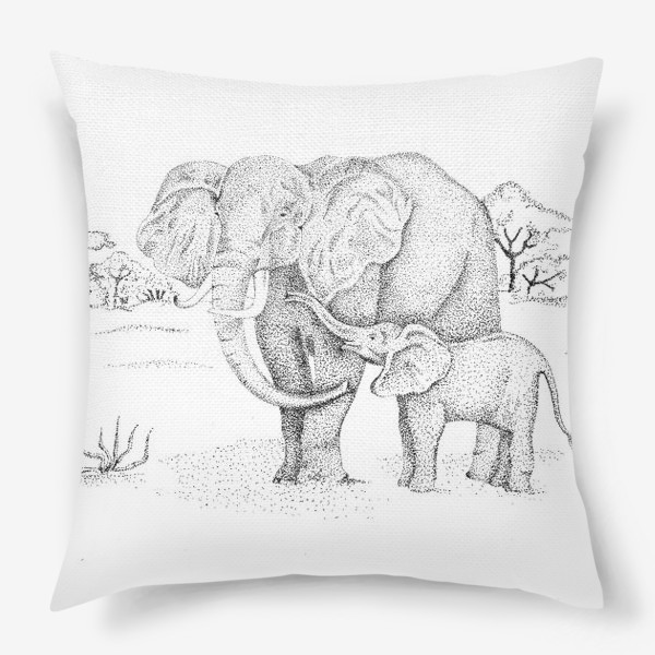 Подушка «Слоны»