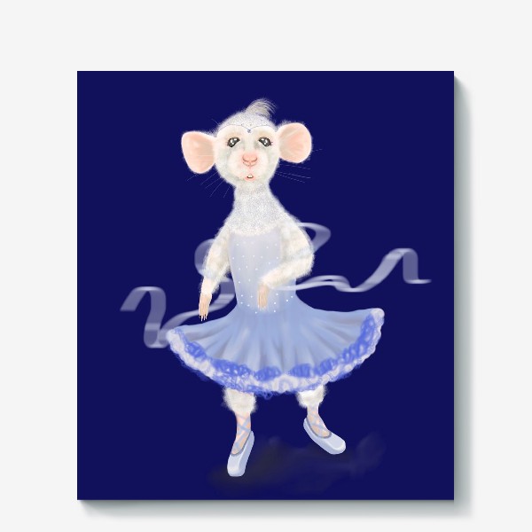 Холст «Мышка-балерина»