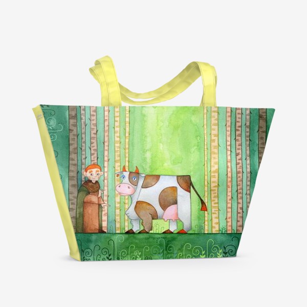 Пляжная сумка «Две коровки»