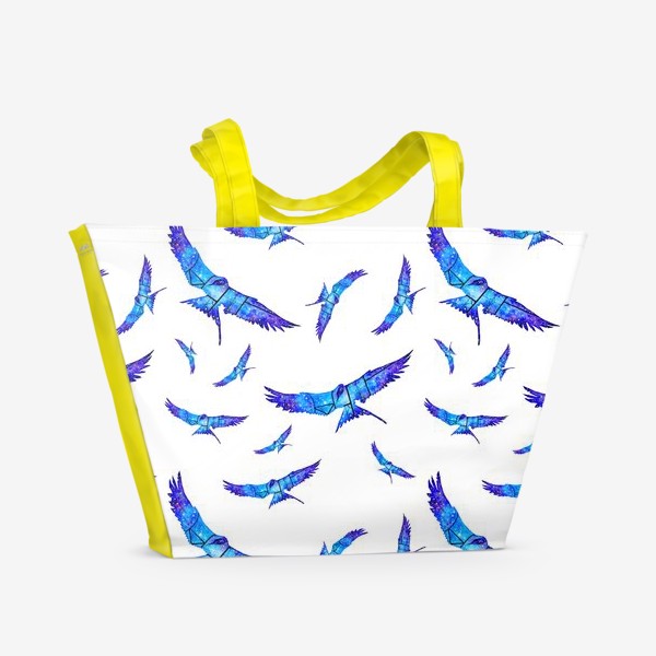 Пляжная сумка &laquo;Синие птицы&raquo;