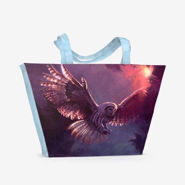 Пляжная сумка «Owl Fly»