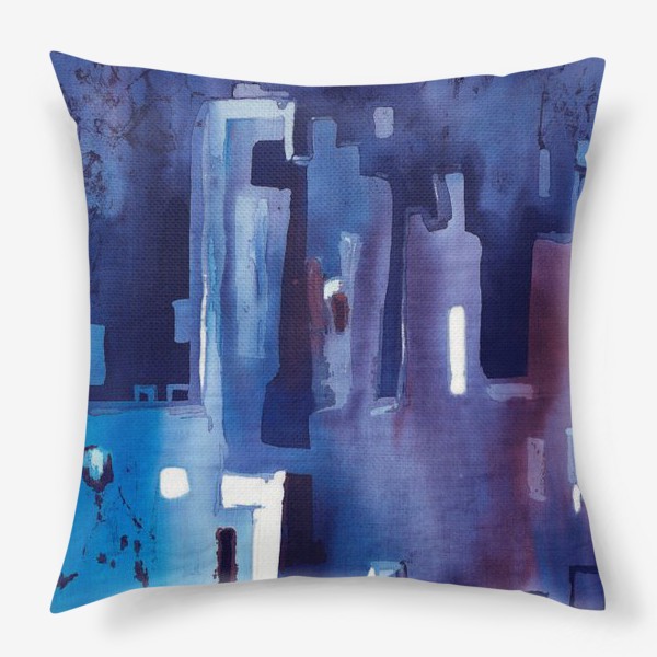 Подушка «Синий город»