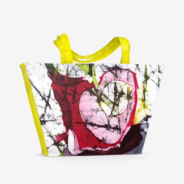 Пляжная сумка «Абстрактное яблоко»