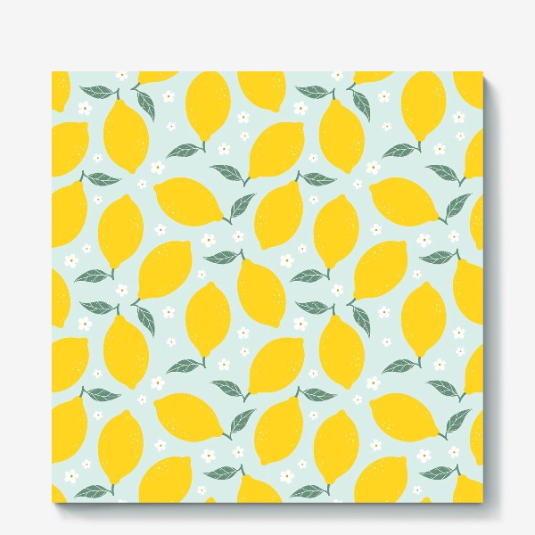 Холст «Лимонно-цветочный»