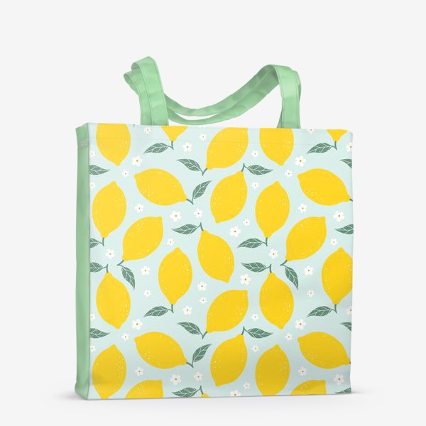Сумка-шоппер «Лимонно-цветочный»