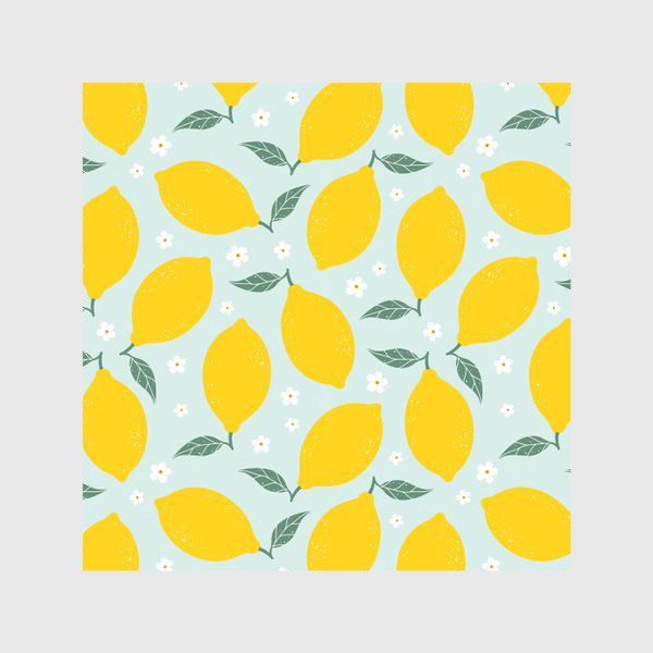 Шторы «Лимонно-цветочный»