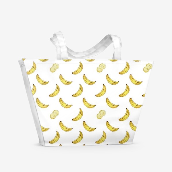 Пляжная сумка «Банановый блюз - паттерн»