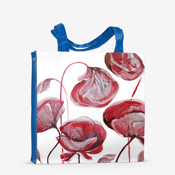 Сумка-шоппер «Цветы Маки акварельные»