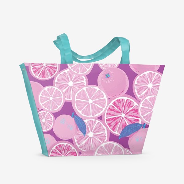 Пляжная сумка «Грустные апельсины»