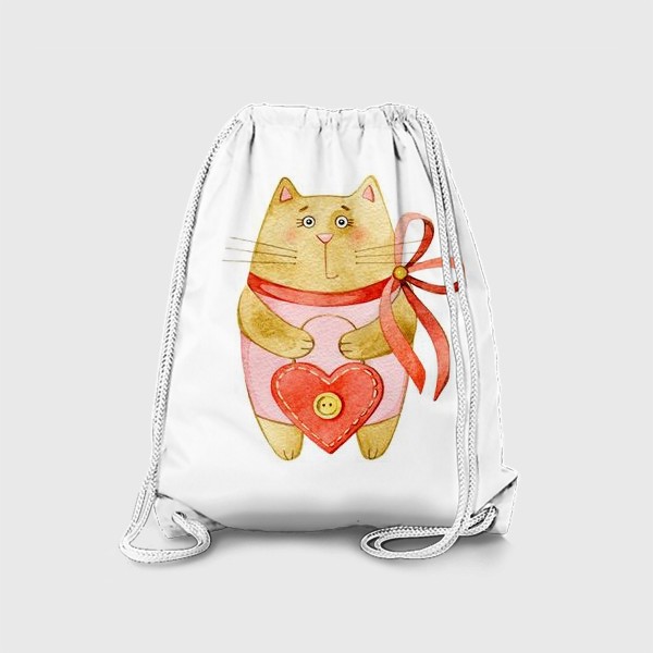 Рюкзак «Сердечный котик»