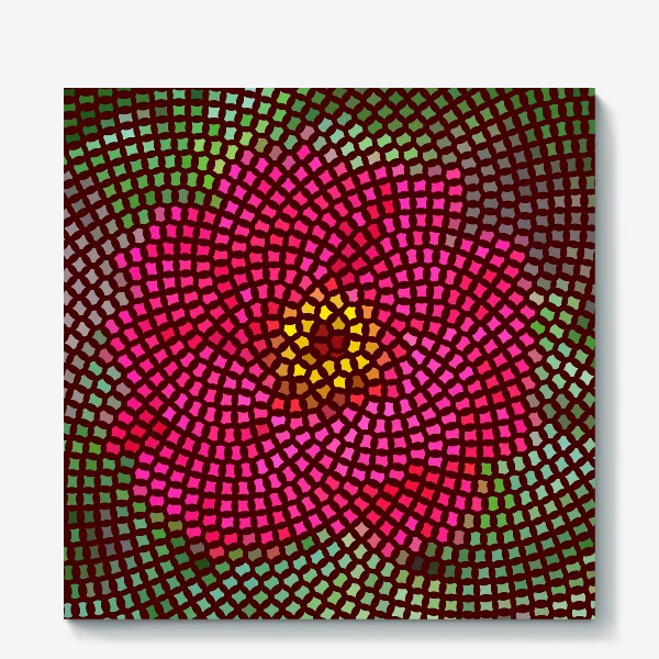 Холст «Цветочная мозаика»