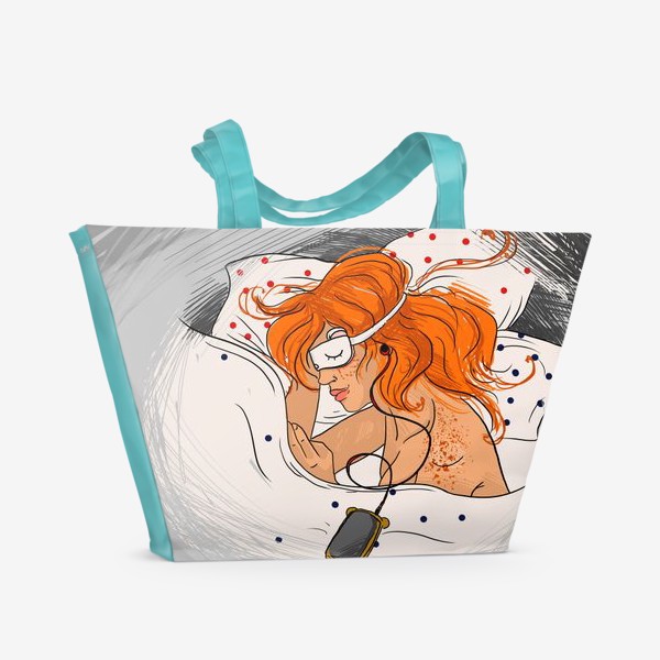 Пляжная сумка «night of ginger girl»