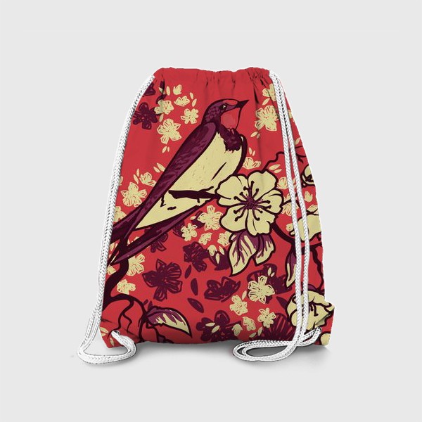 Рюкзак «Ласточка и цветущая сакура»