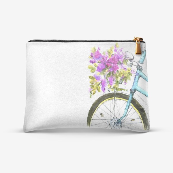 Косметичка «Велосипед с букетом цветов»