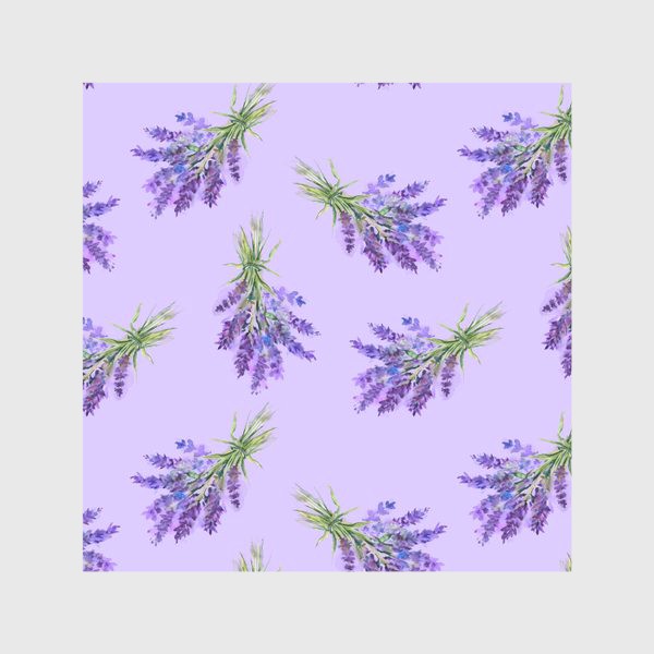 Скатерть «Букеты лаванды на нежно-лиловом»