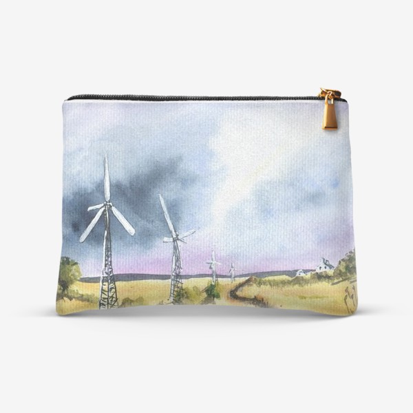 Косметичка «Пейзаж с ветряными мельницами»