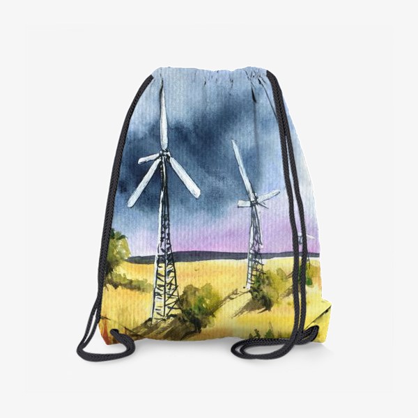 Рюкзак «Пейзаж с ветряными мельницами»