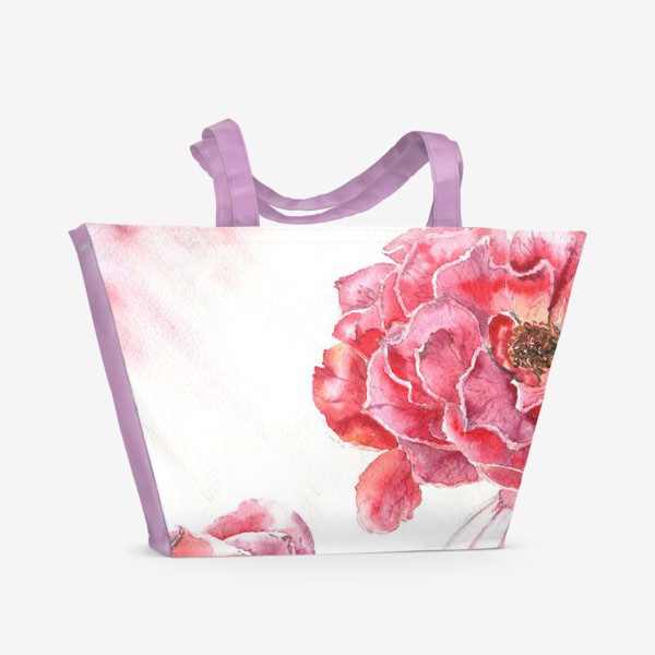 Пляжная сумка &laquo;Натюрморт с розой&raquo;