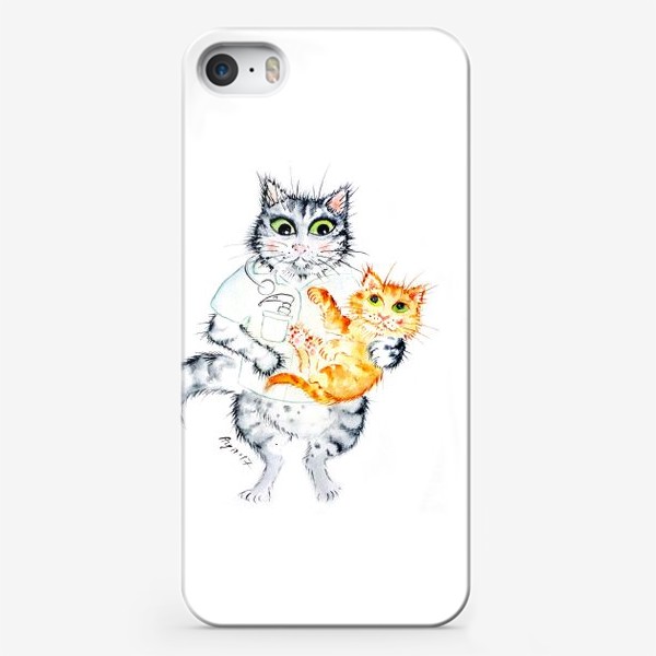 Чехол iPhone «Котики лечат. Врач Неонатолог»