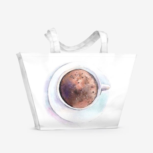 Пляжная сумка «Космический кофе»