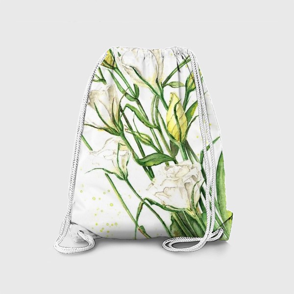 Рюкзак «Цветы эустомы (лизиантуса)»