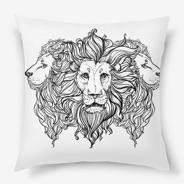 Подушка «Лев. Три льва»