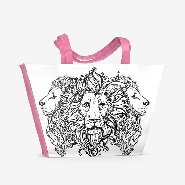 Пляжная сумка «Лев. Три льва»