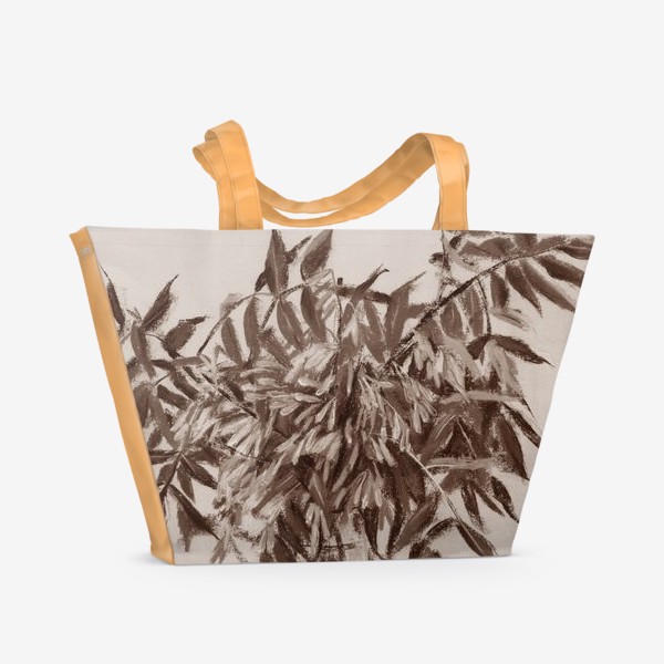 Пляжная сумка «Ясень (сепия)»