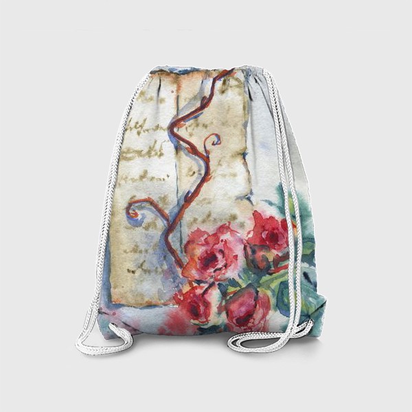 Рюкзак «Старое письмо и розы»