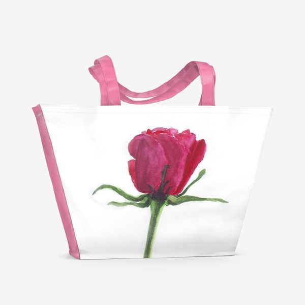 Пляжная сумка «розовая роза»