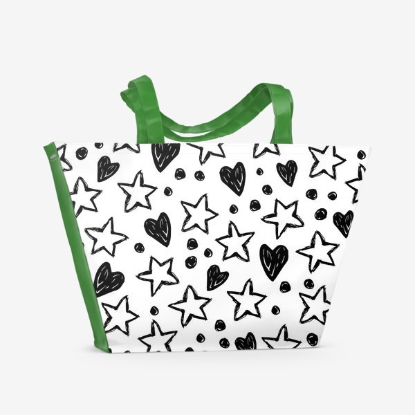 Пляжная сумка «Любовь и звёзды»