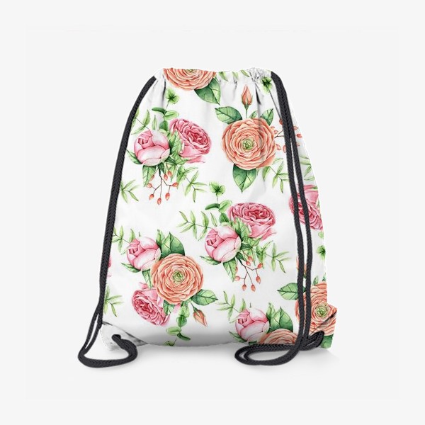 Рюкзак «Watercolor spring bloom»